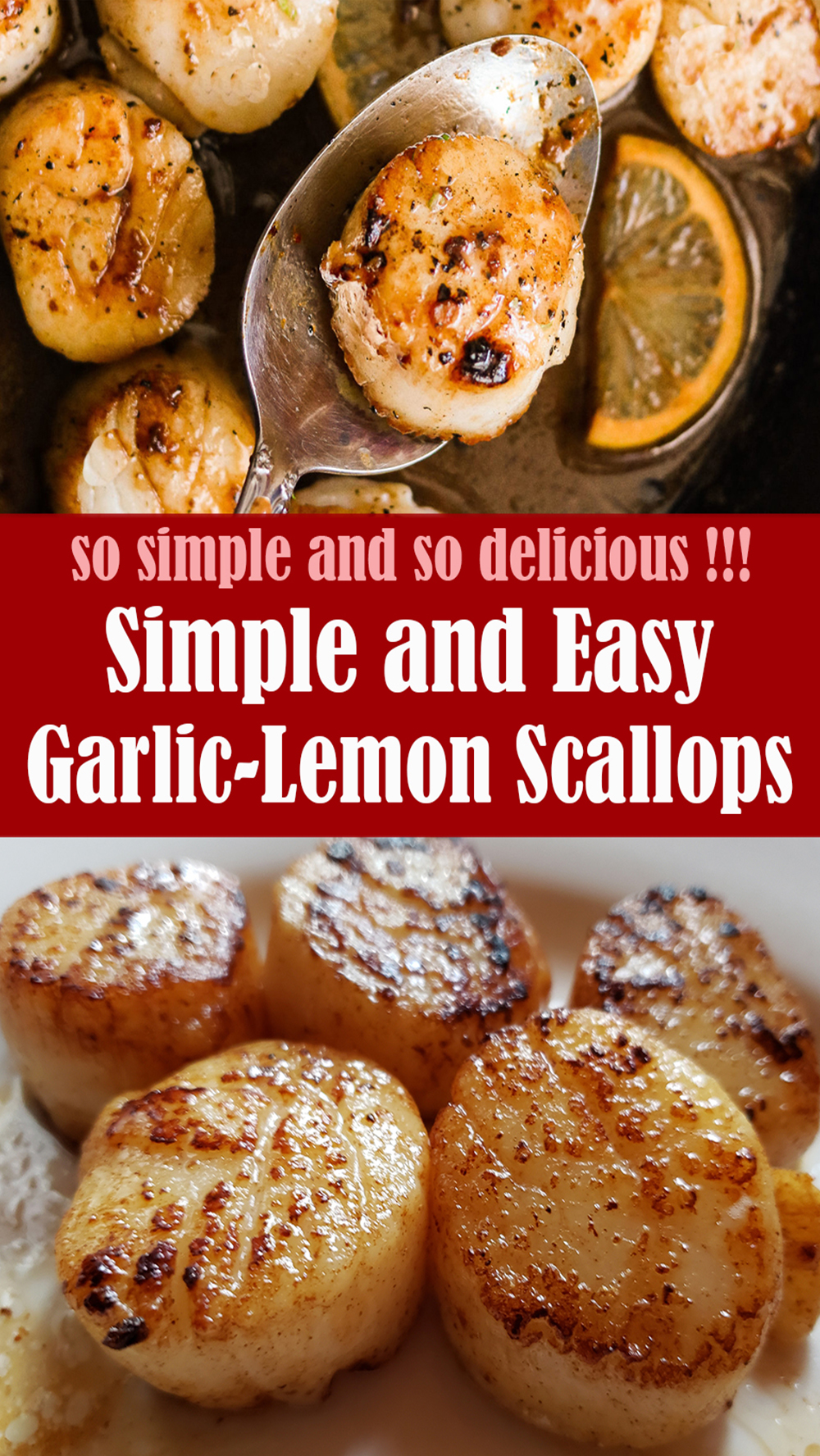 Simple and Easy Garlic-Lemon Scallops