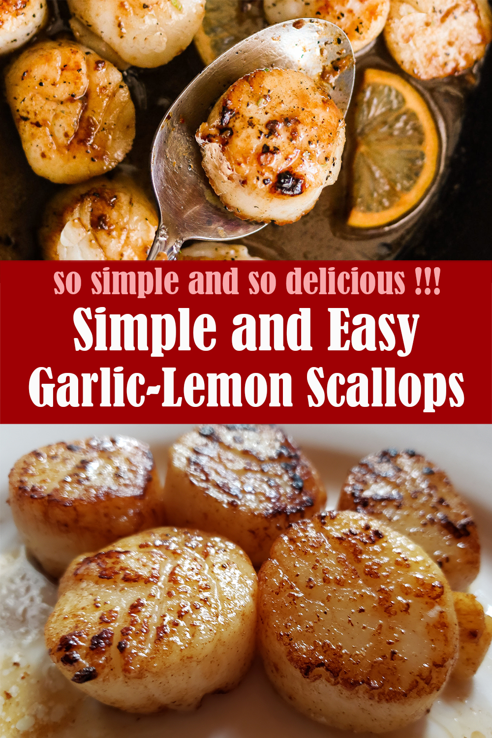 Simple and Easy Garlic-Lemon Scallops