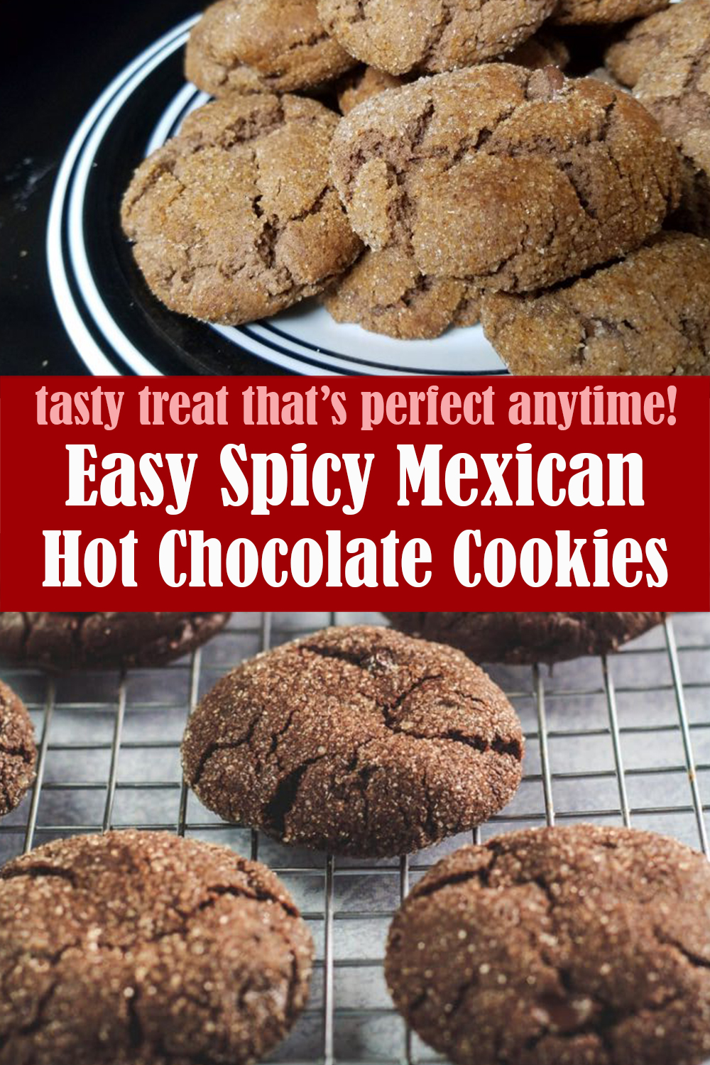 Spicy Mexican Hot Chocolate Cookies