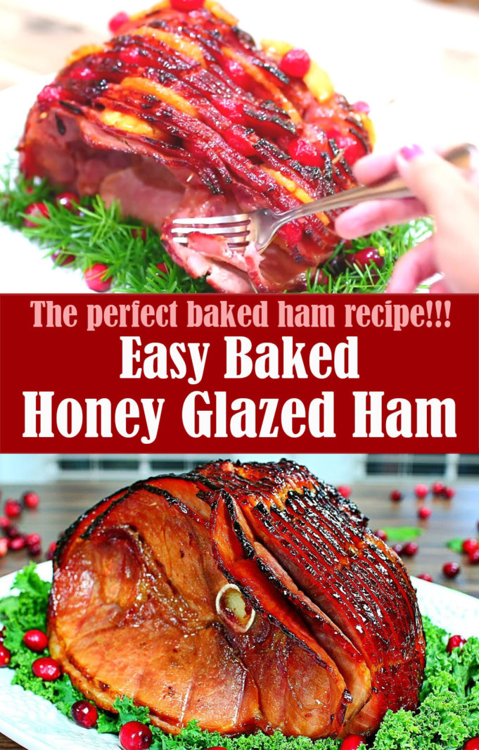 Easy Baked Honey Glazed Ham Recipe Video Lindsys Kitchen
