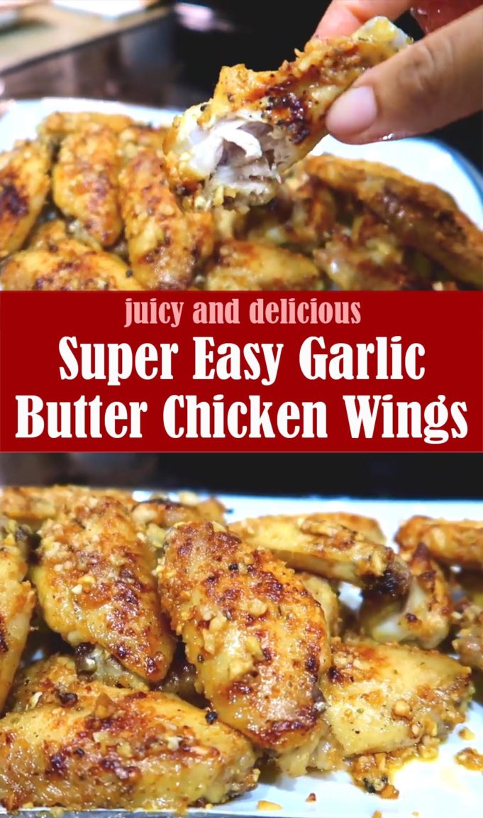 Super Easy Garlic Butter Chicken Wings Recipe (VIDEO) Lindsy's Kitchen