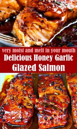 Super Easy Honey Garlic Glazed Salmon Recipe (VIDEO) | Lindsy's Kitchen