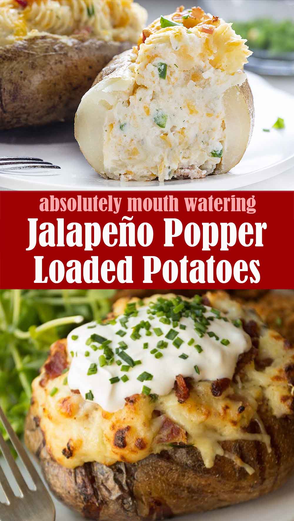 Delicious Jalapeño Popper Loaded Potatoes