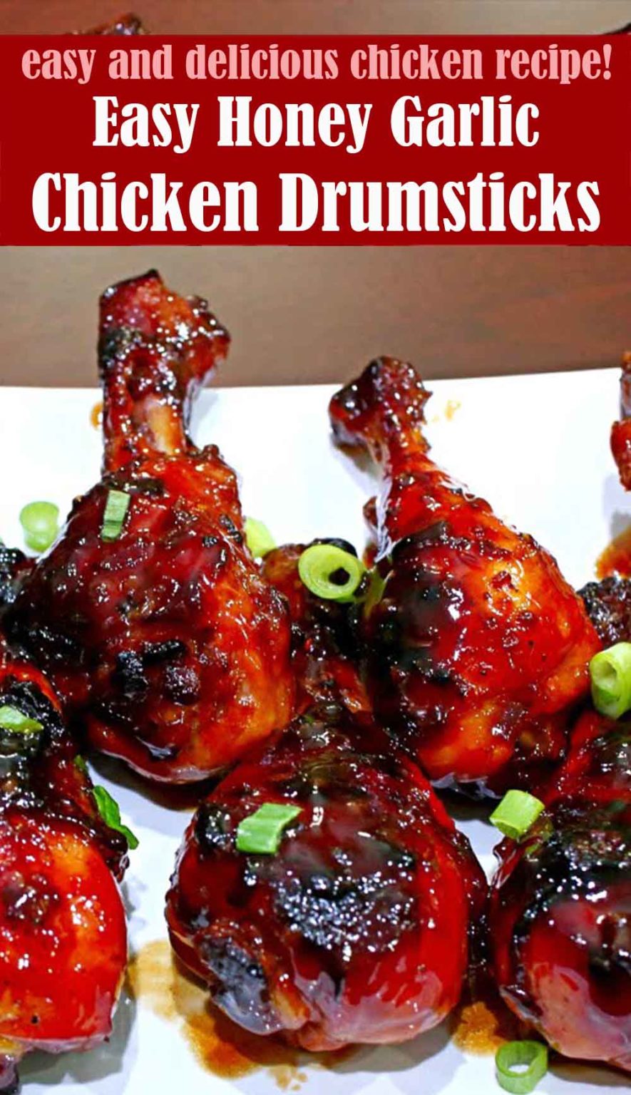 Easy Honey Garlic Chicken Drumsticks with VIDEO Lindsy's Kitchen