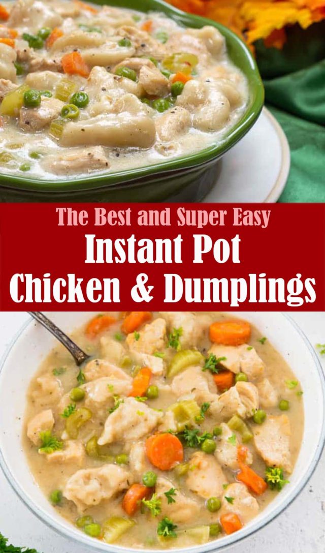 Easy Instant Pot Chicken and Dumplings – Lindsy's Kitchen