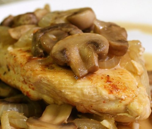 Easy Paprika Chicken with Mushrooms