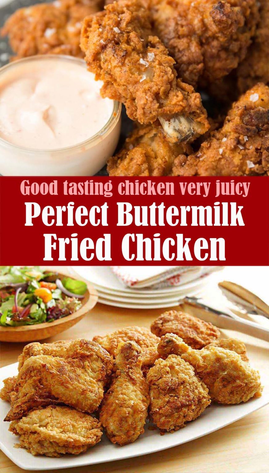Perfect Buttermilk Fried Chicken (VIDEO) | Lindsy's Kitchen