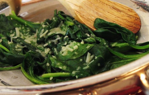 Quick and Easy Sauteed Spinach