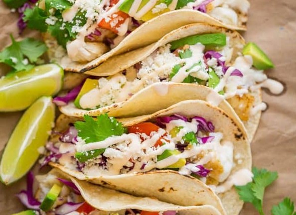 Easy Fish Tacos Recipe with Fish Taco Sauce