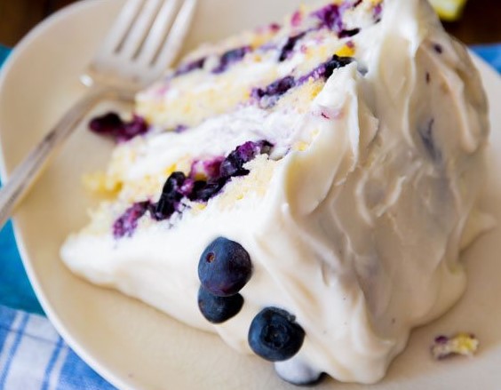 Easy Lemon Blueberry Layer Cake