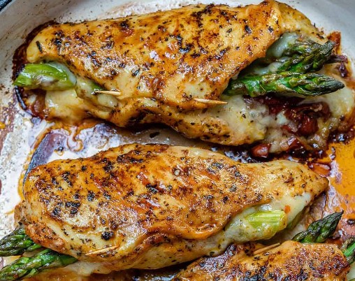 Easy Asparagus Stuffed Chicken Breast