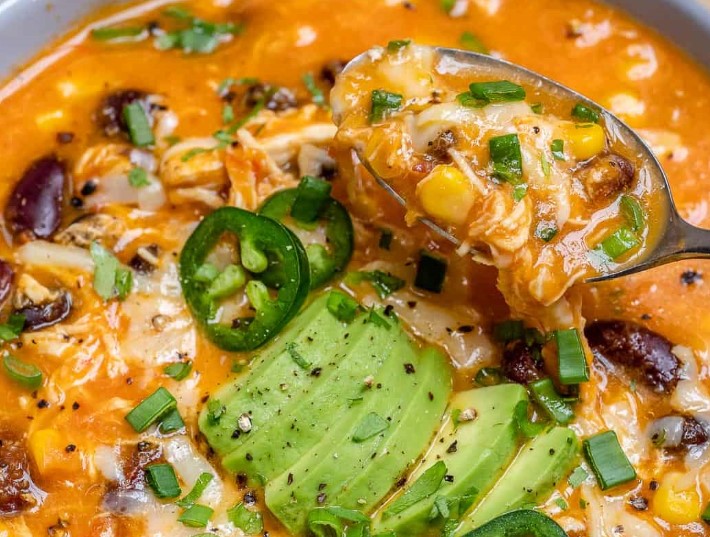 Easy Creamy Chicken Enchilada Soup Recipe