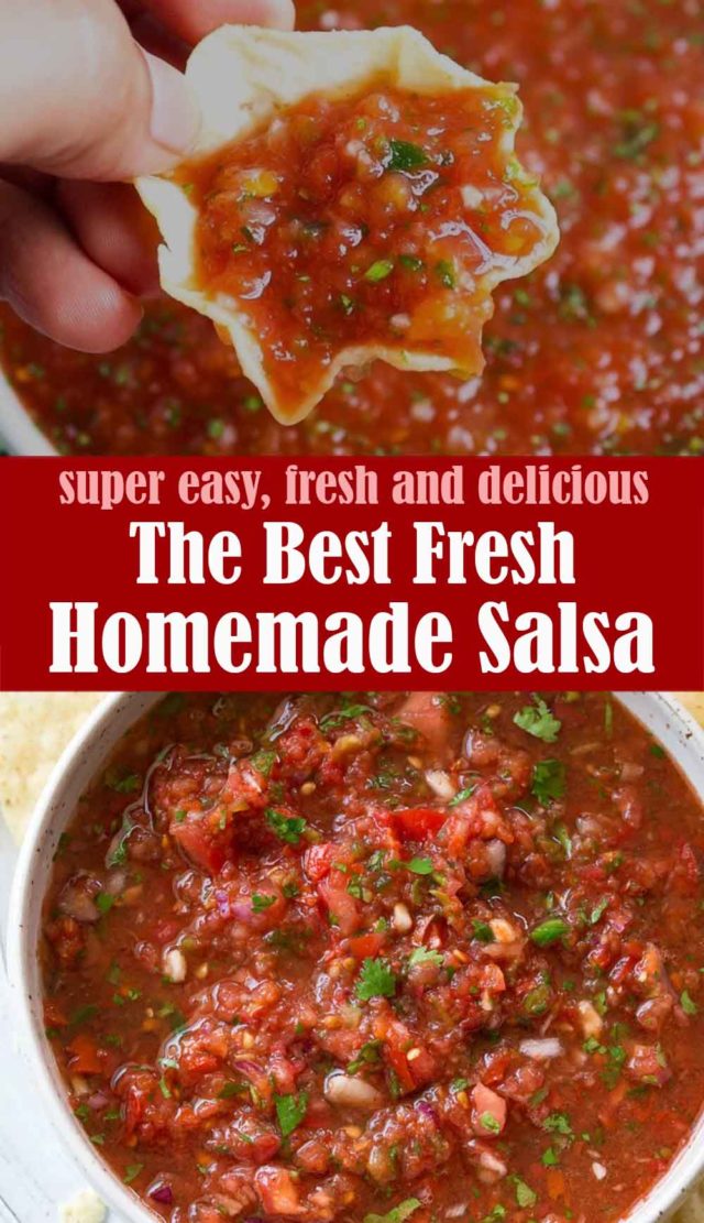 Best Homemade Salsa Recipe Lindsys Kitchen 