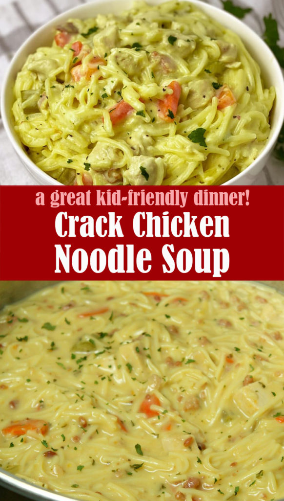Easy Crack Chicken Noodle Soup Recipe | Lindsy's Kitchen