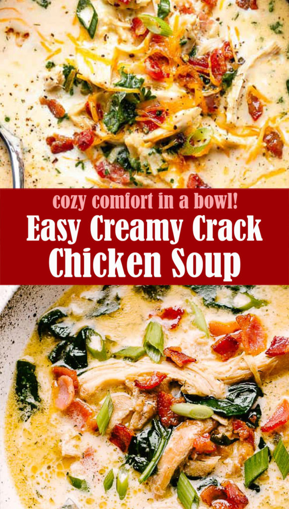 Easy Creamy Crack Chicken Soup | Lindsy's Kitchen