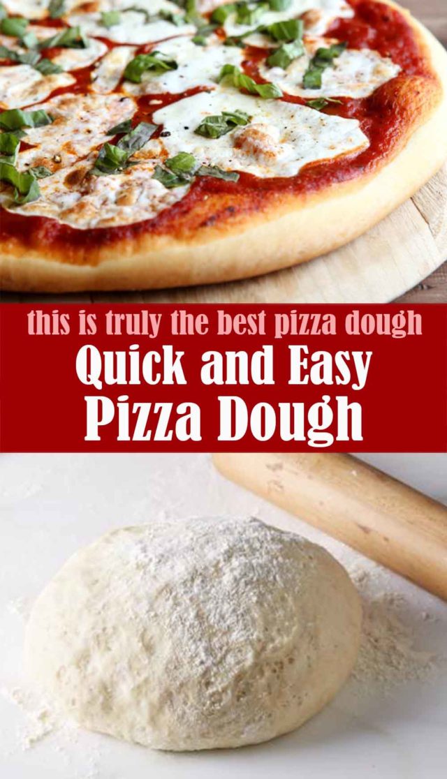 Quick And Easy Pizza Dough Recipe Lindsys Kitchen