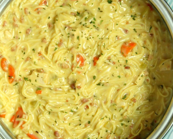 Easy Crack Chicken Noodle Soup