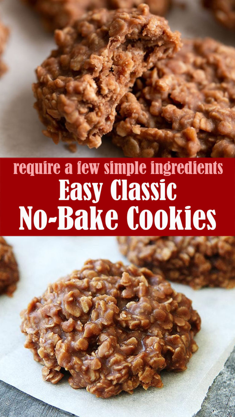 Easy Classic No Bake Cookies Lindsys Kitchen 