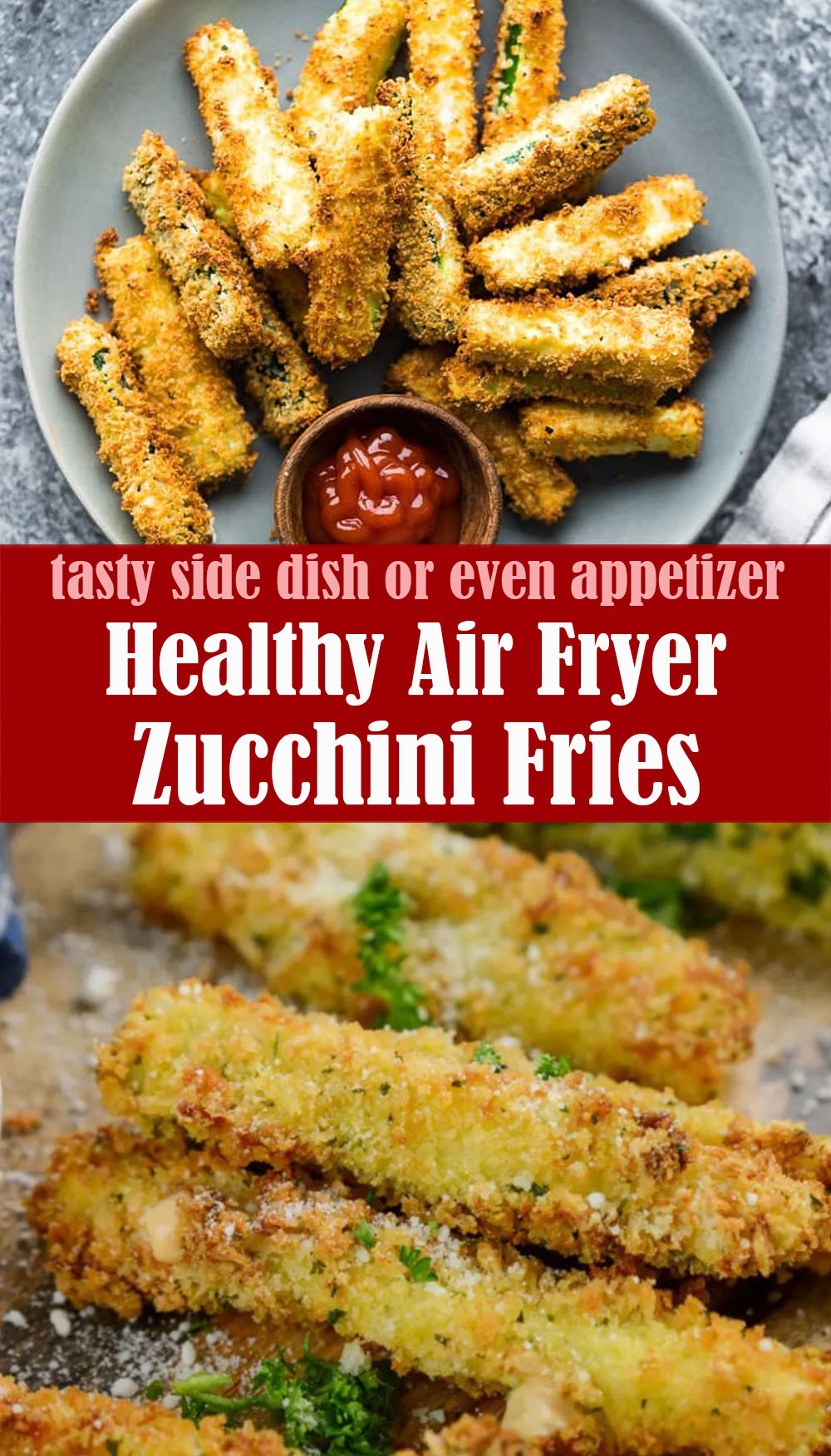 Healthy Air Fryer Zucchini Fries Recipe