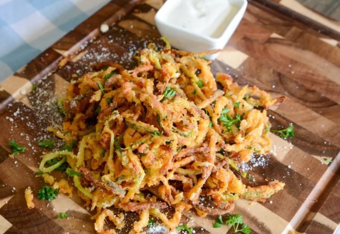 Air Fryer Zucchini Curly Fries