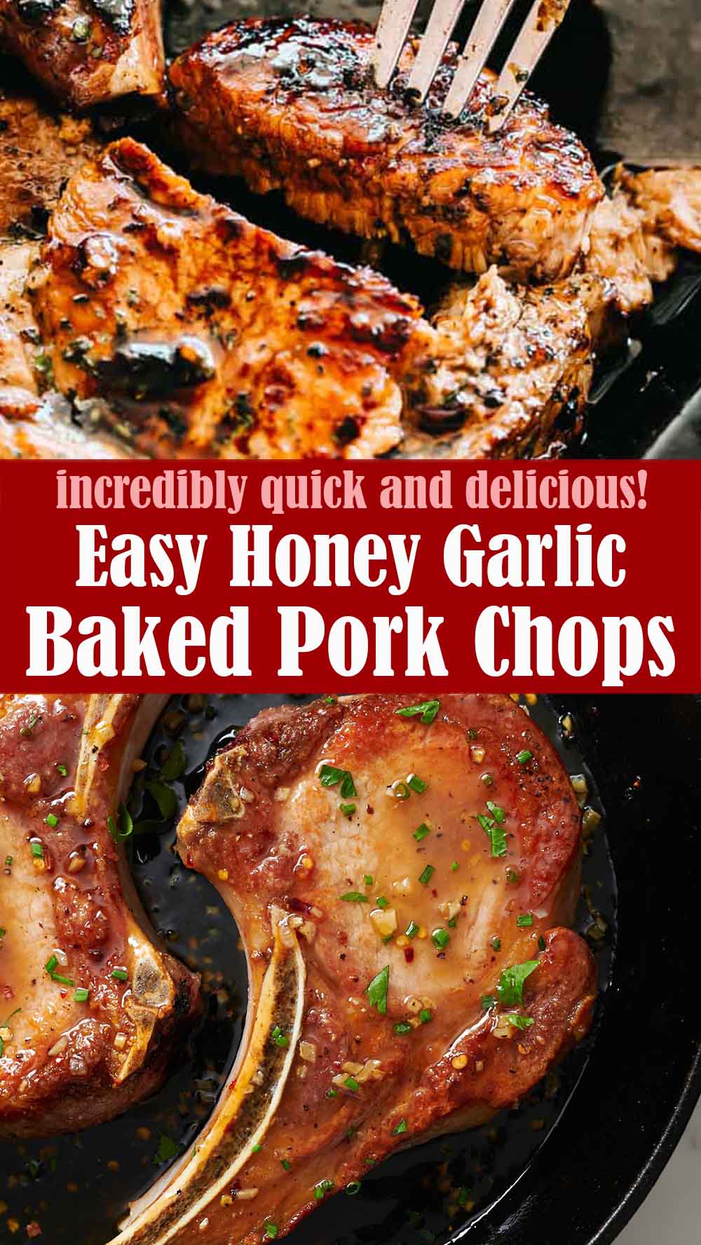 Easy Honey Garlic Baked Pork Chops