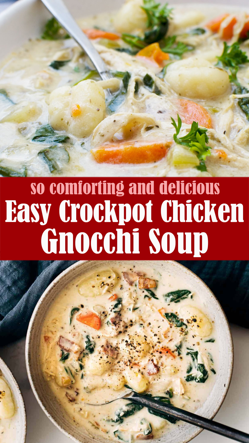 Easy Crockpot Chicken Gnocchi Soup Recipe