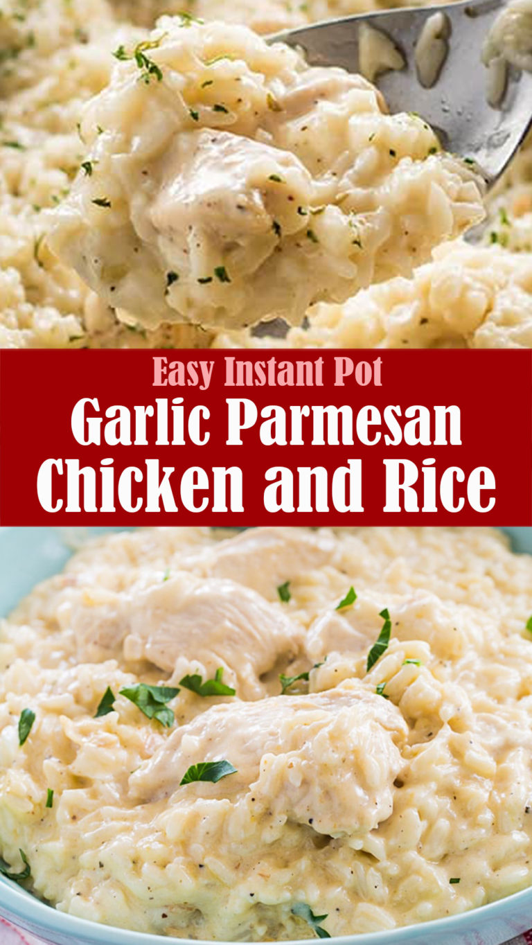 Easy Instant Pot Garlic Parmesan Chicken and Rice | Lindsy's Kitchen