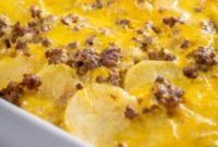 Easy Grandma's Hamburger Potato Casserole