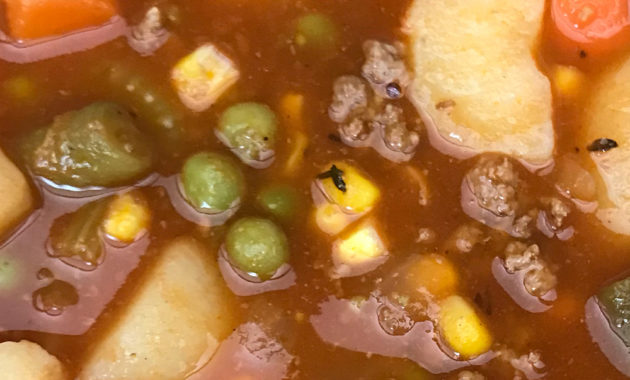 Super Easy Ground Beef Vegetable Soup