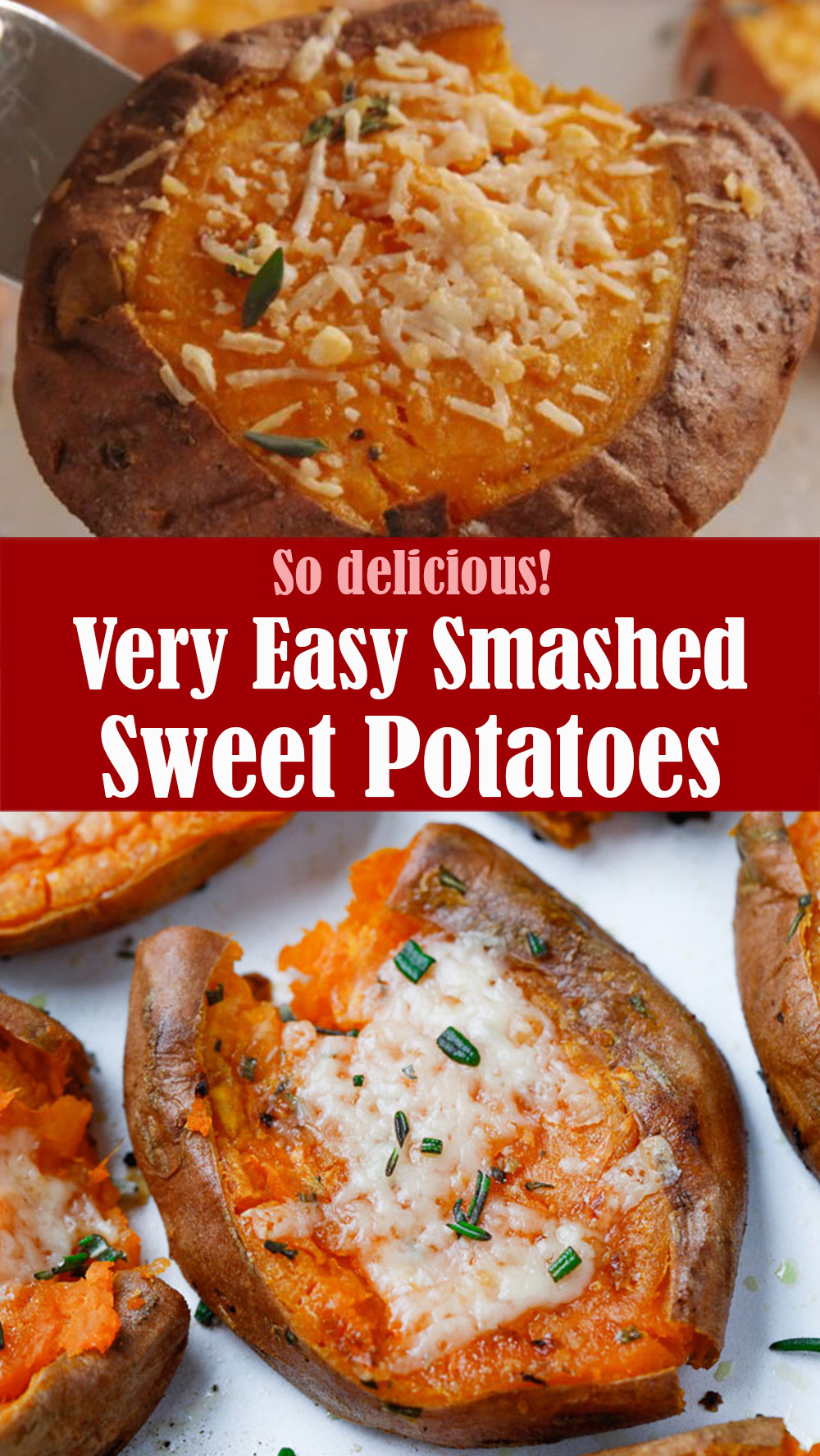 Very Easy Smashed Sweet Potatoes Recipe