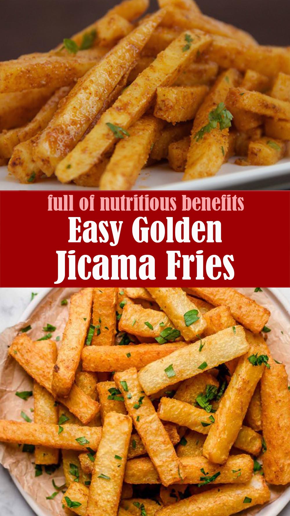 Easy Golden Jicama Fries
