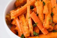Easy Parmesan Roasted Carrots