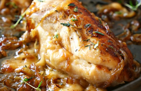 Easy One Pan French Onion Stuffed Chicken Recipe