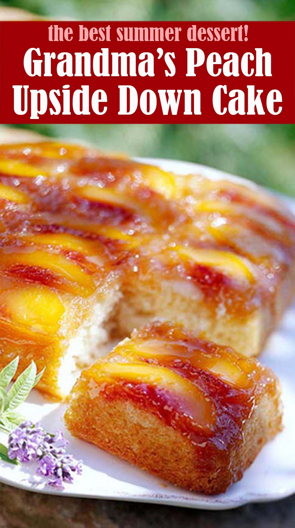 Easy Grandma's Peach Upside Down Cake