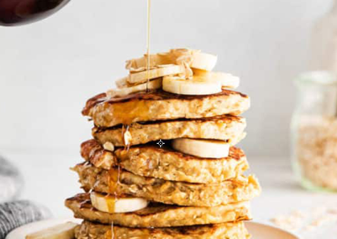 Easy Banana Oatmeal Pancakes