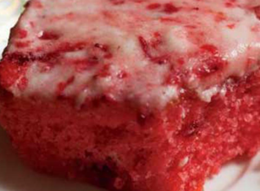 Spring Strawberry Sheet Cake