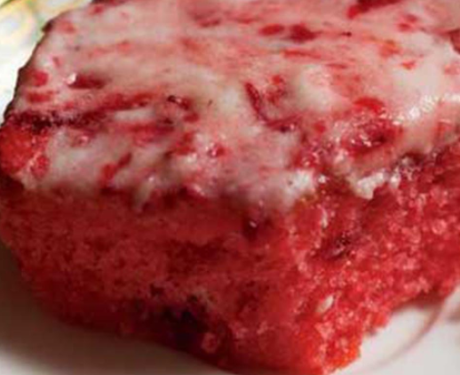 Spring Strawberry Sheet Cake