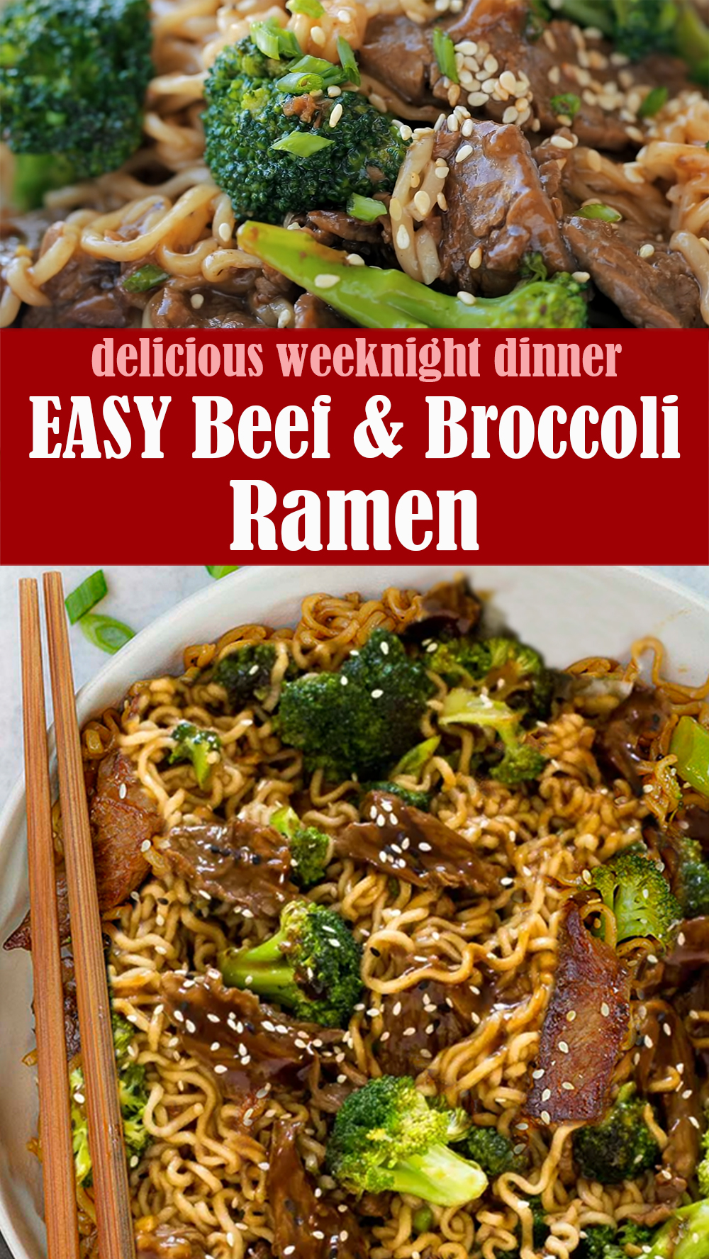 EASY Beef and Broccoli Ramen Recipe