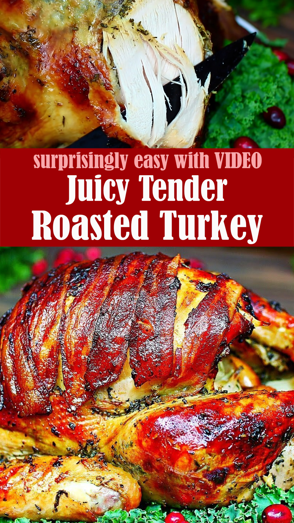 Juicy Tender Roasted Turkey Recipe