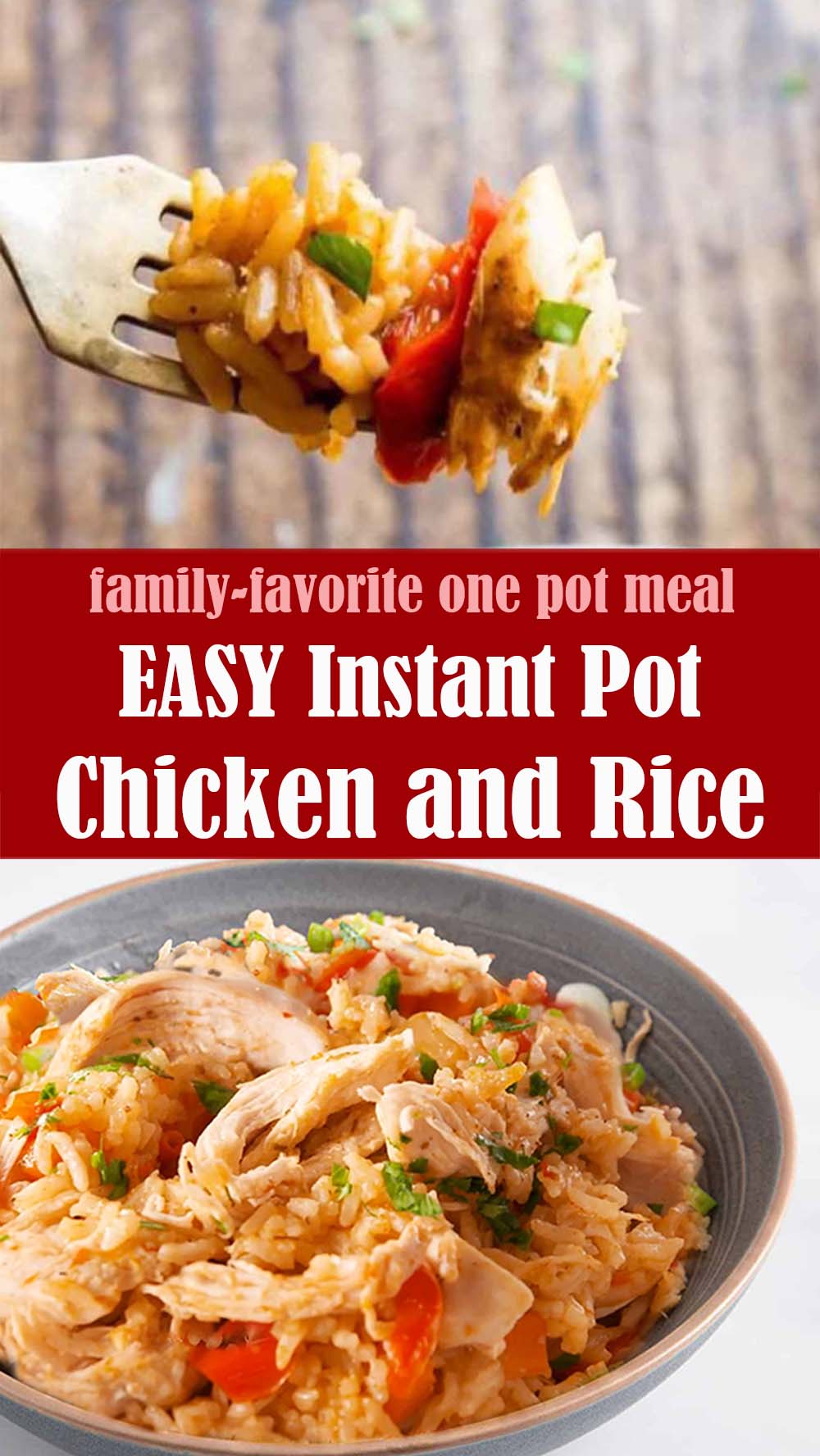 EASY Instant Pot Chicken and Rice
