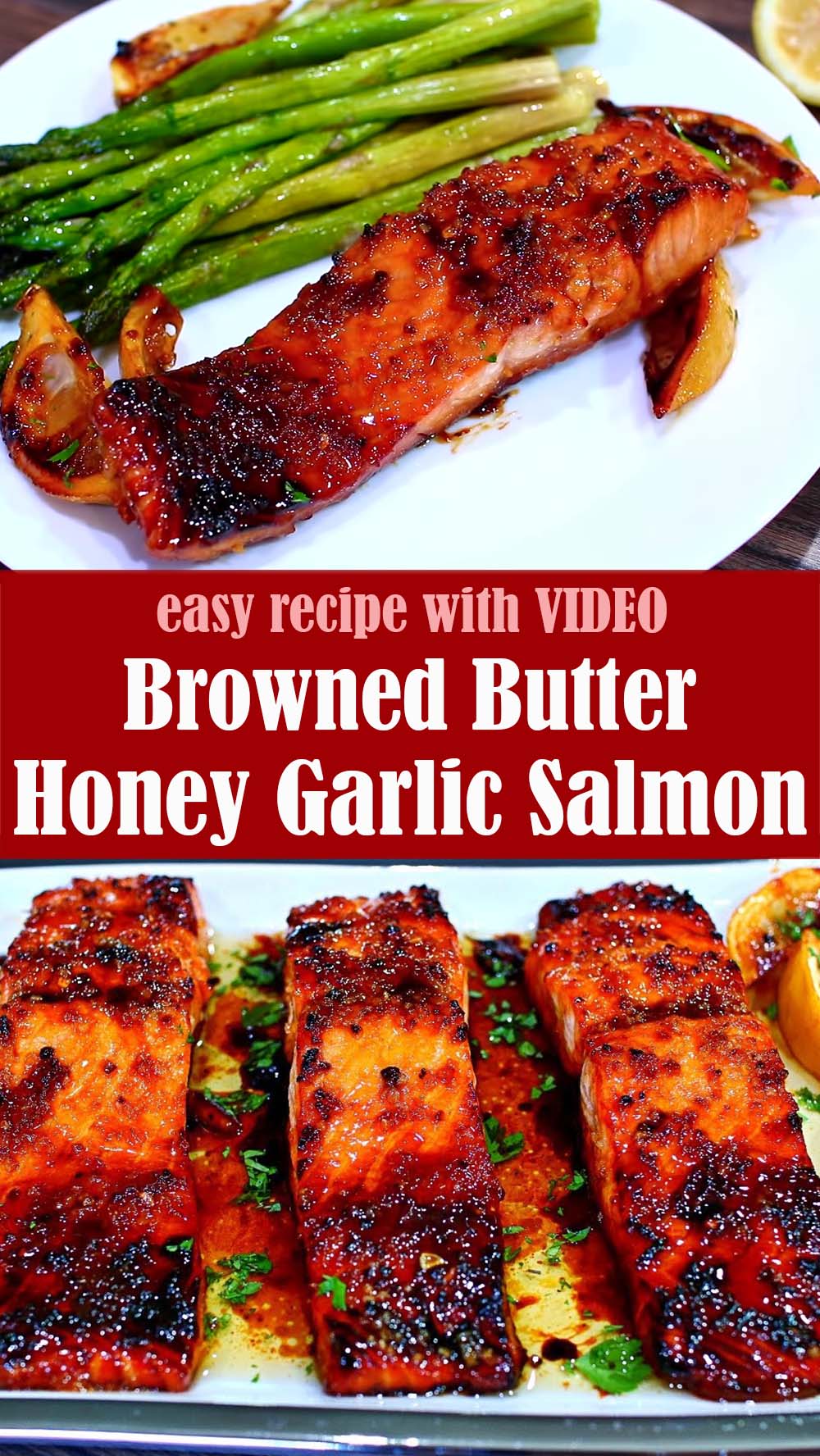 Browned Butter Honey Garlic Salmon Recipe