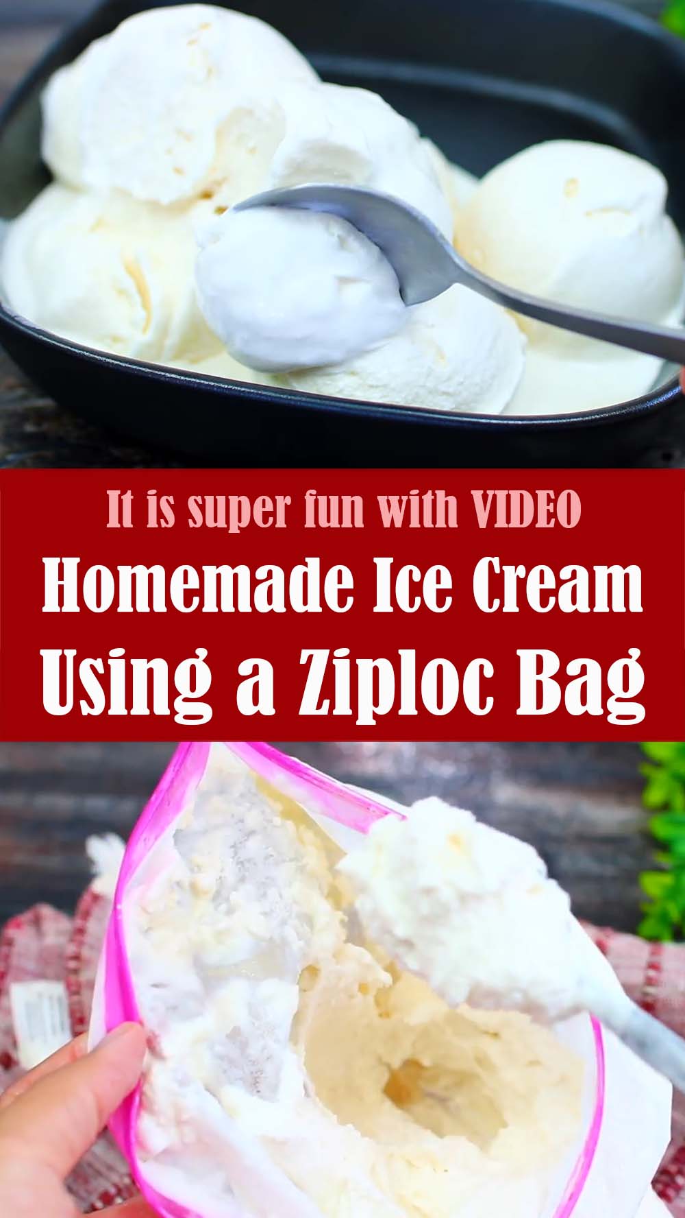 Homemade Ice Cream Using a Ziploc Bag