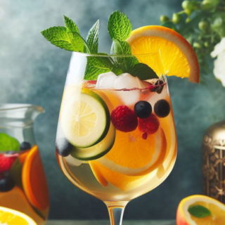 EASY White Wine Sangria for a Crowd