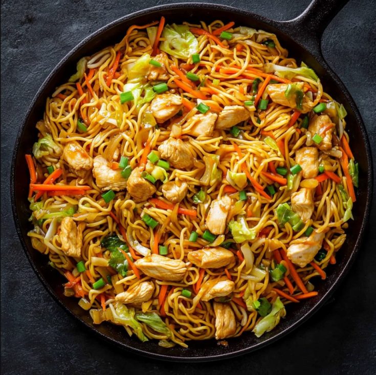 Chicken Chow Mein with Best Chow Mein Sauce