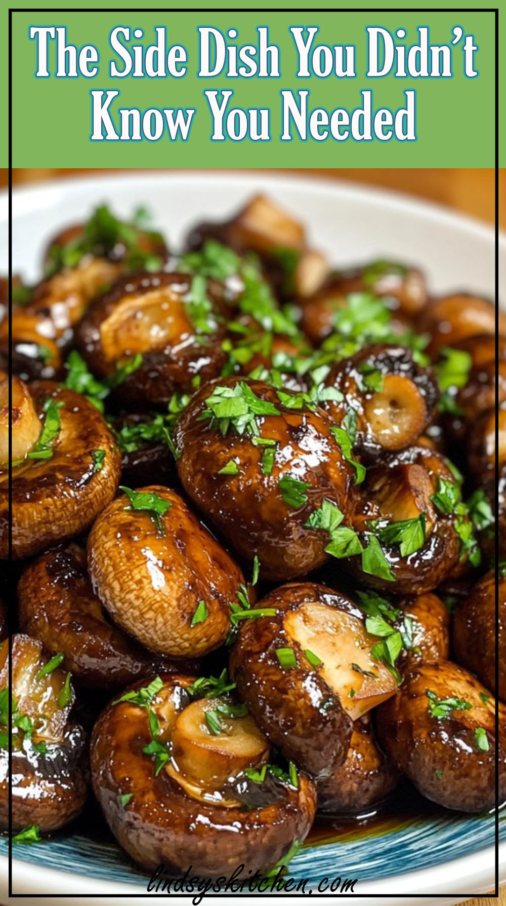Balsamic Soy Roasted Garlic Mushrooms