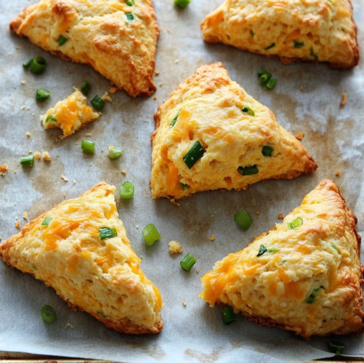 Cheese Scones with Scallions