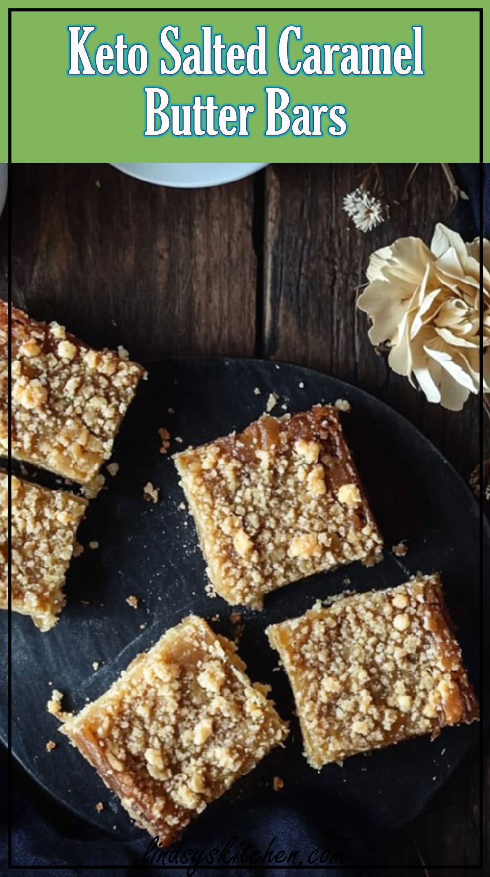 Keto Salted Caramel Butter Bars