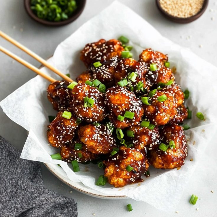 Air Fryer Sesame Cauliflower Wings
