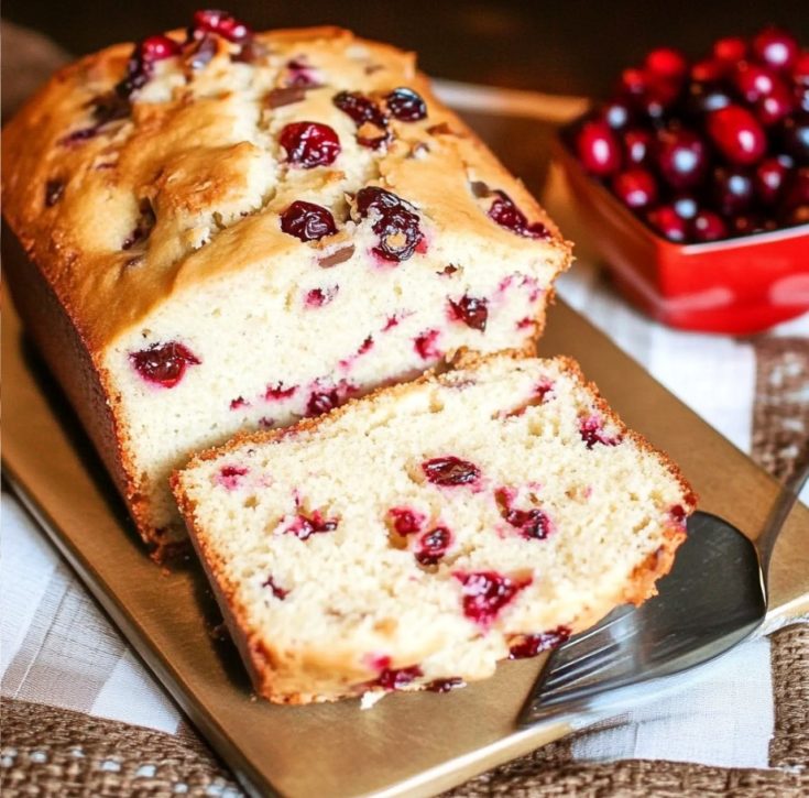 Cream Cheese Cranberry Bread