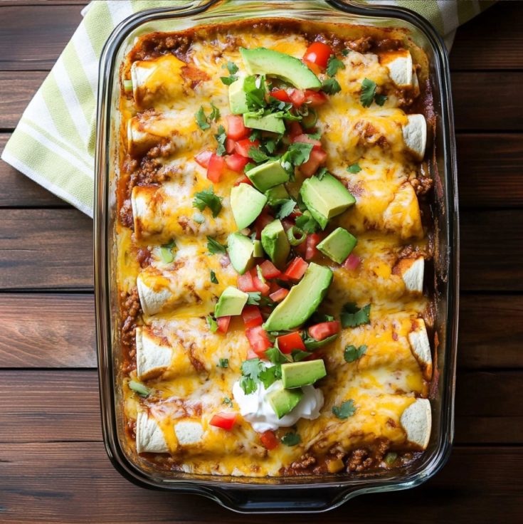 Easy Ground Beef Enchiladas